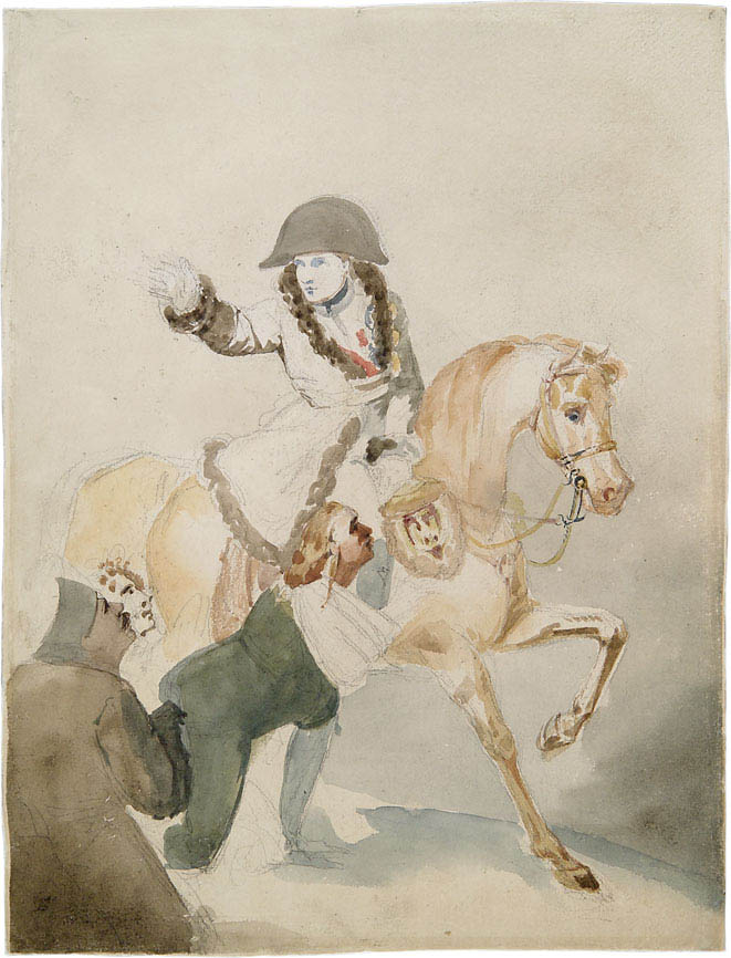 Napoléon visitant <br/>le champ de bataille d’Eylau