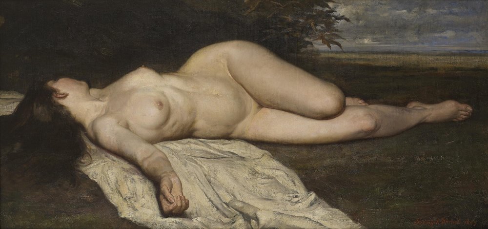 Après l’orage : nu couché (Fekvő akt)
