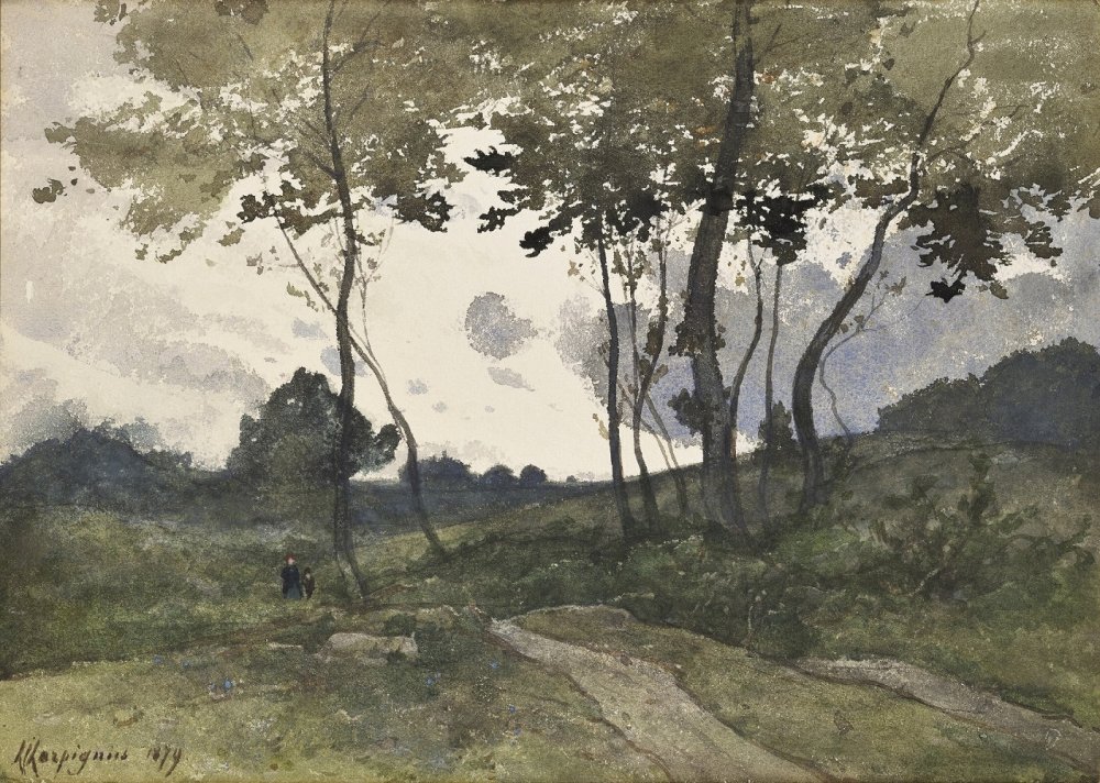 Chemin au crépuscule