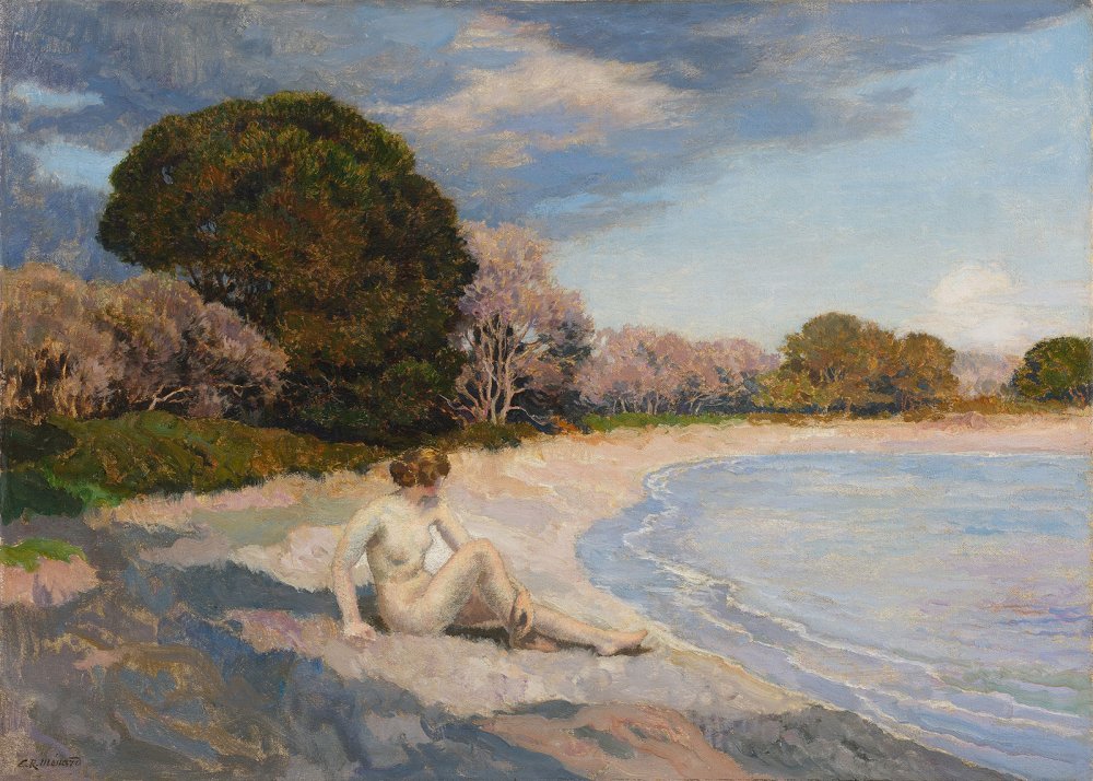 Bather on the Beach at Léoube