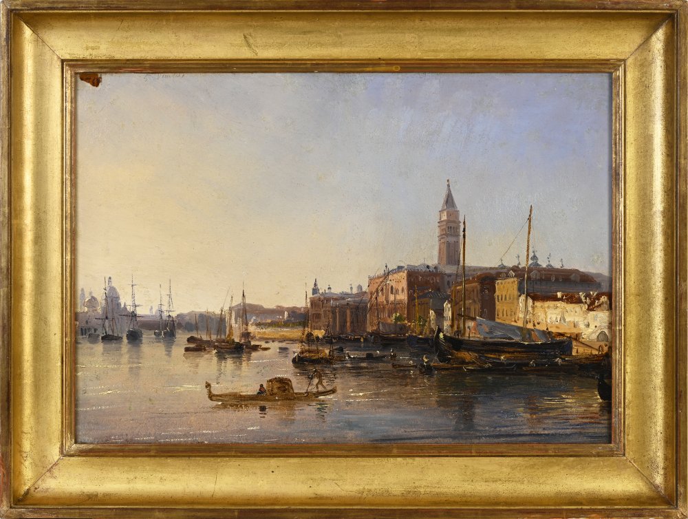 Venice, view of the Doge’s Palace at the entrance to the Grand Canal