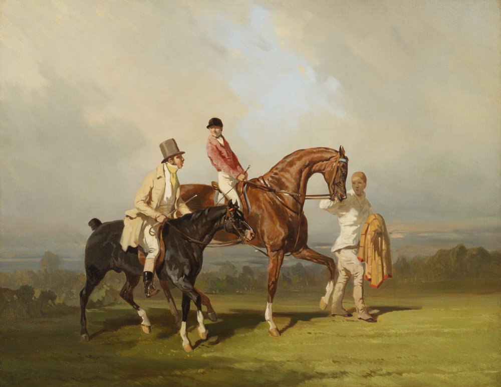 Taking Exercise with the Owner and Stable Lad