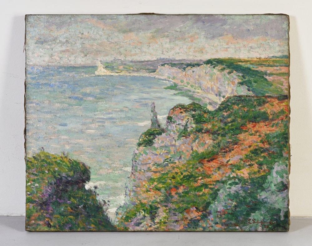 Vue des falaises d’Étretat