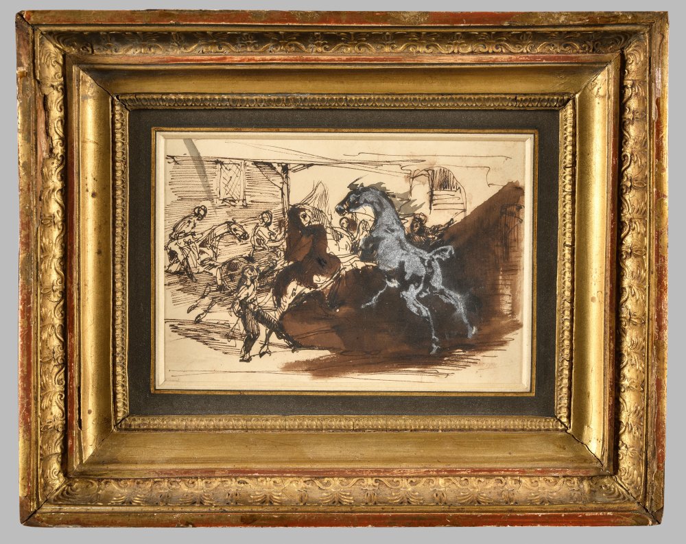 Course de chevaux libre à Rome