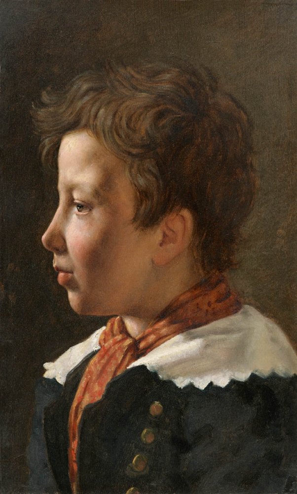 Left Profile Portrait of a Youth, said to be the Artist’s son