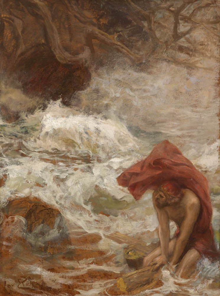 Ulysse échappe à Charybde (série sur l’Odyssée d’Homère)