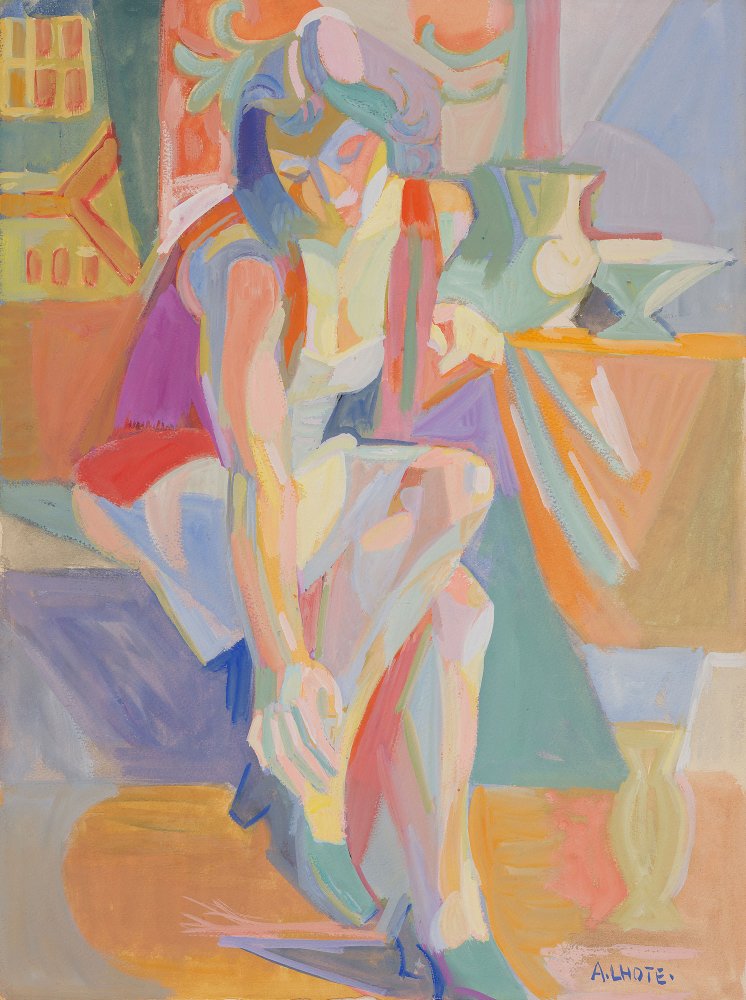 Femme à sa toilette