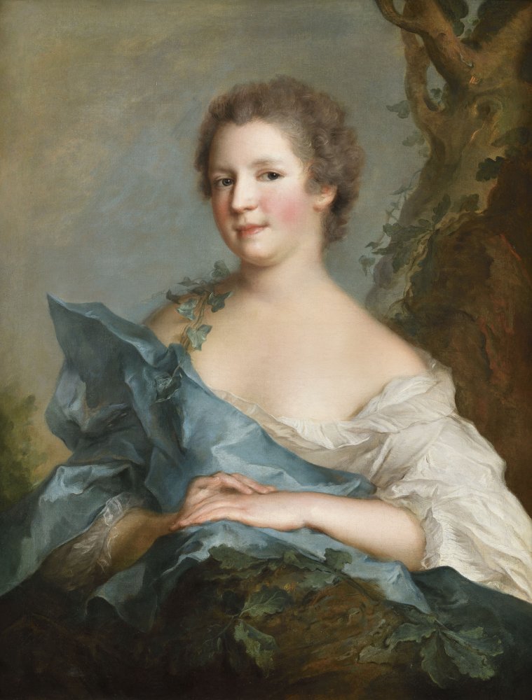 Portrait of a Lady at the Foot of an Oak Tree,