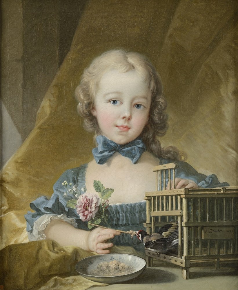 Portrait of Alexandrine-Jeanne Le Normant d’Étiolles (1744-1754), the (…)