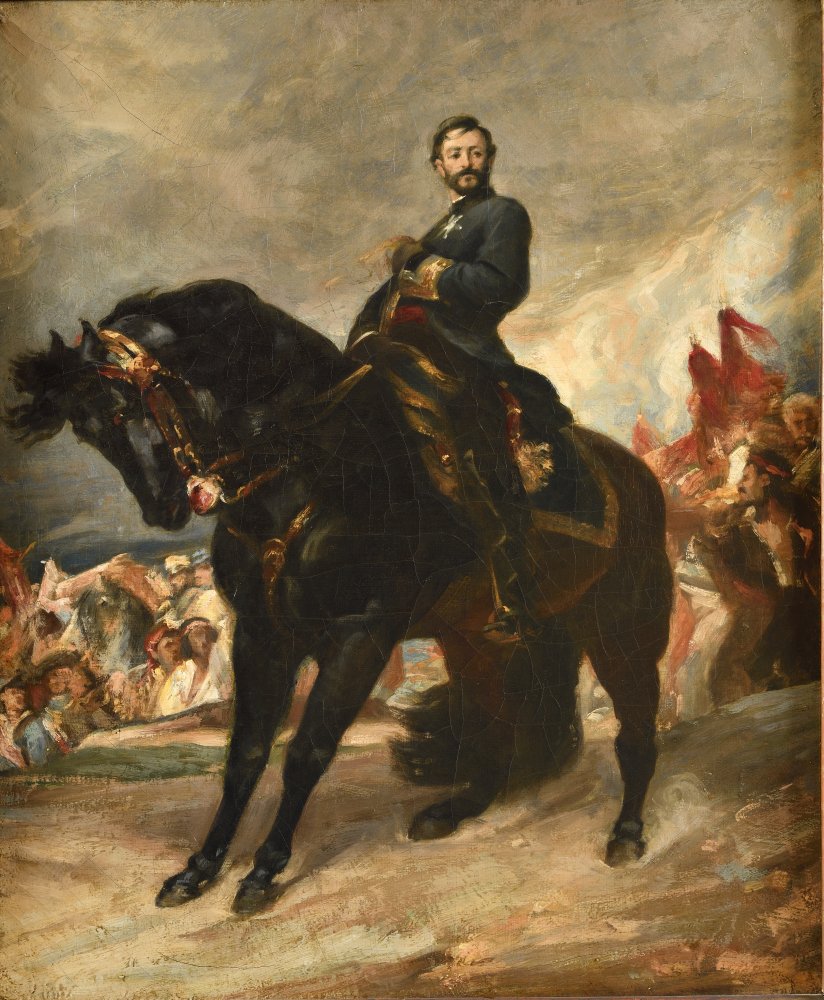 Study for the Arrival of General Prim Before Madrid, Oct 8th, 1868, with the (…)