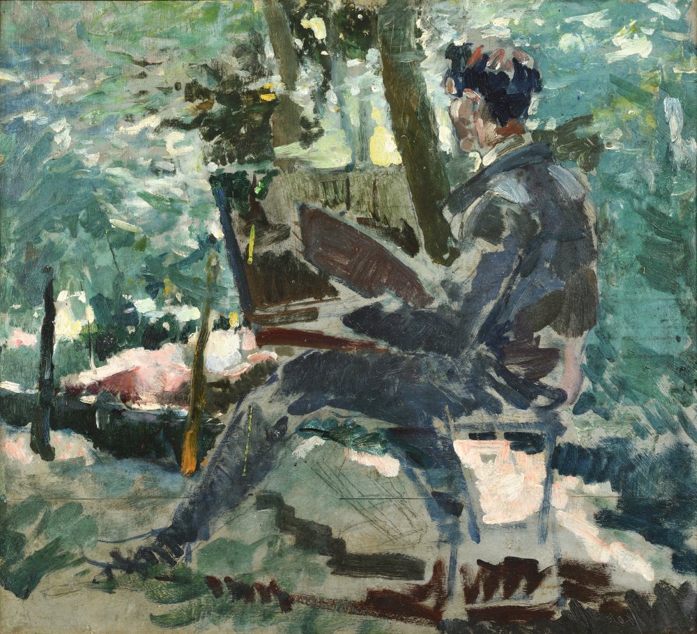 Portrait of an Artist at his Easel